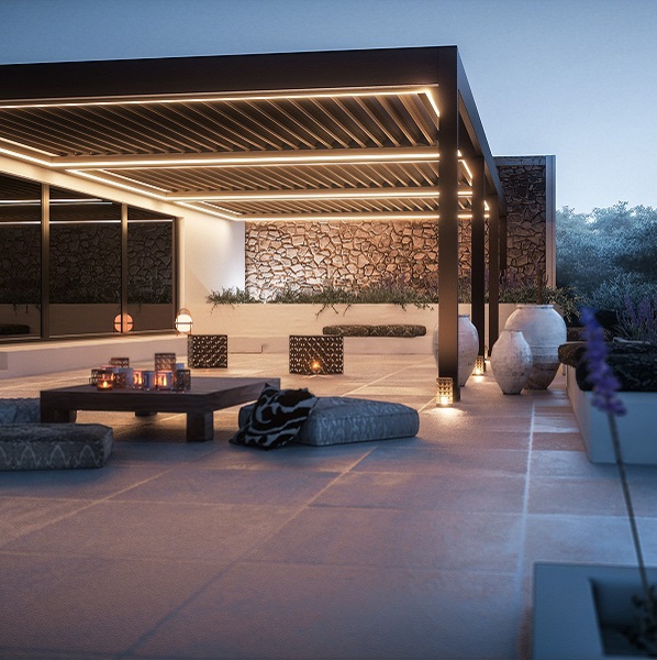 Lamellen dak, terrasoverkapping Den Haag, Rijswijk op maat gemaakt, 3D ontwerpen